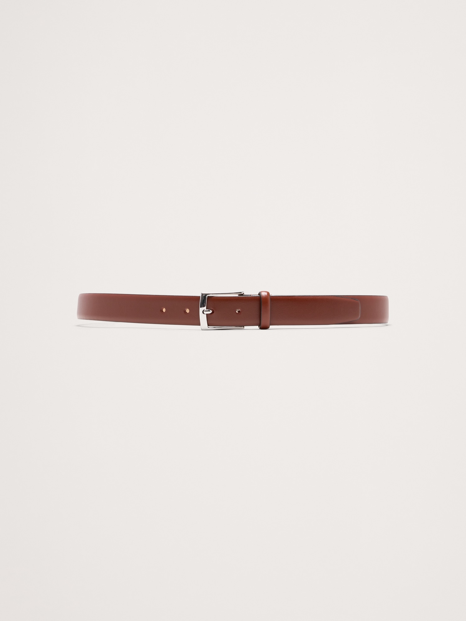 Leather Dress Belt - Cognac Brown