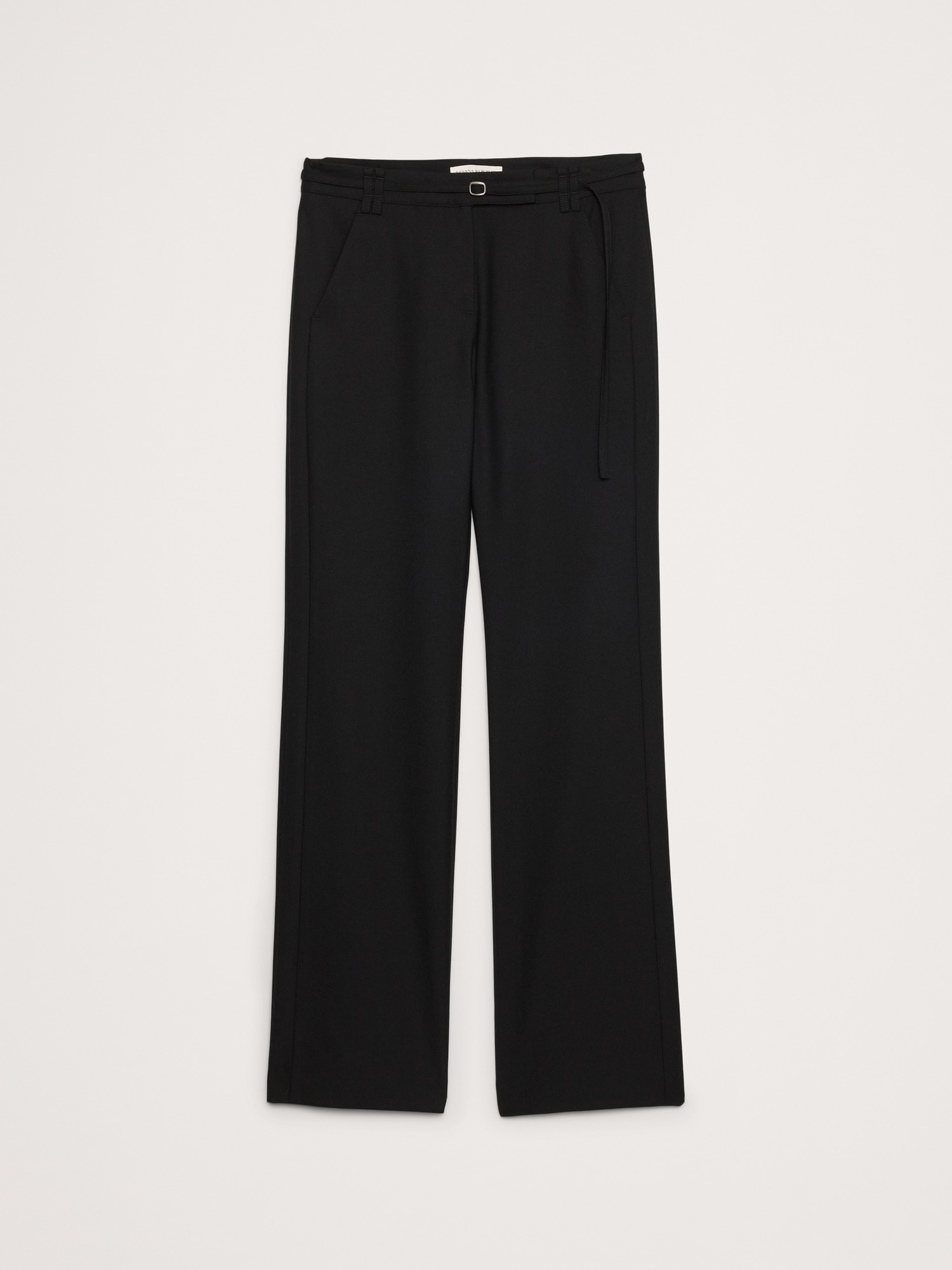 Image number 7 showing, Mid-Rise Bootcut Wool-Blend Flannel Pant