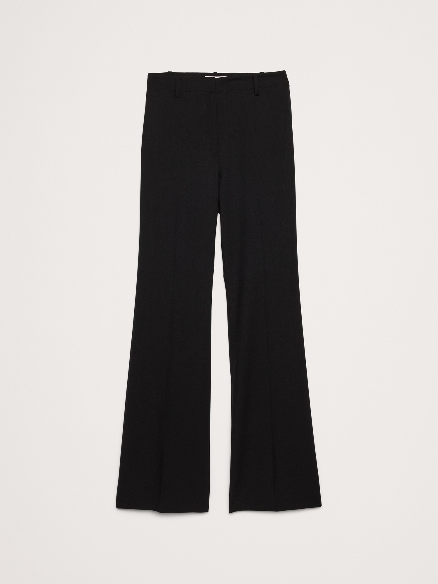 Женские брюки Banana Republic Ultra High-Rise Flare Italian Lightweight Wool Pant, цвет: Чёрный — фото 4