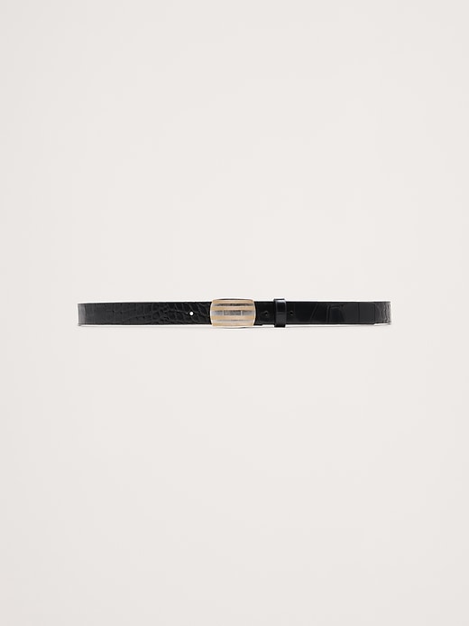 Embossed Leather Western Belt