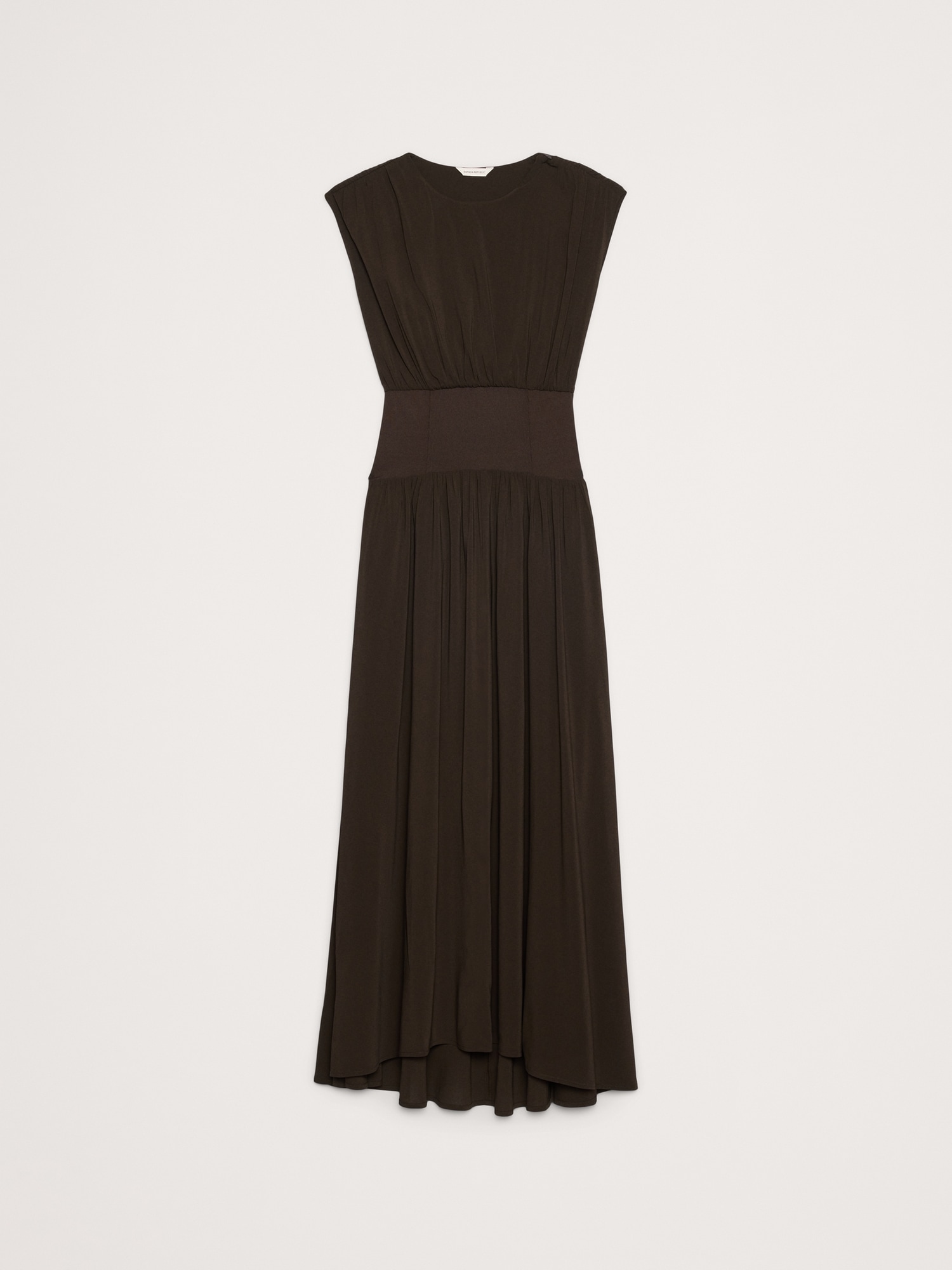 Image number 8 showing, Stretch-Crepe Drop-Waist Maxi Dress