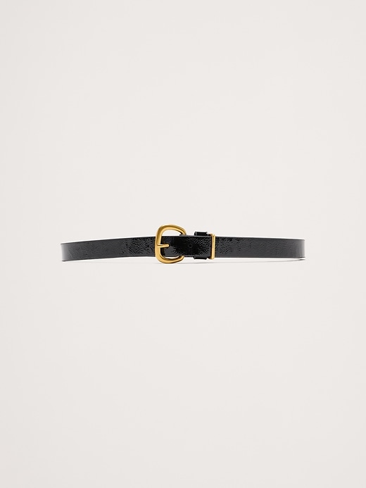 Patent Leather Knotted Belt