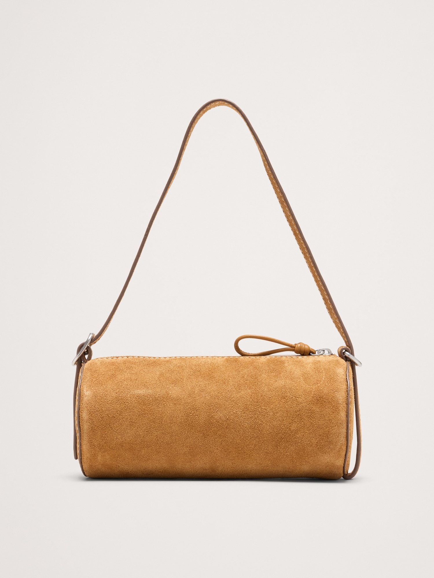 Image number 3 showing, Leather Barrel Bag