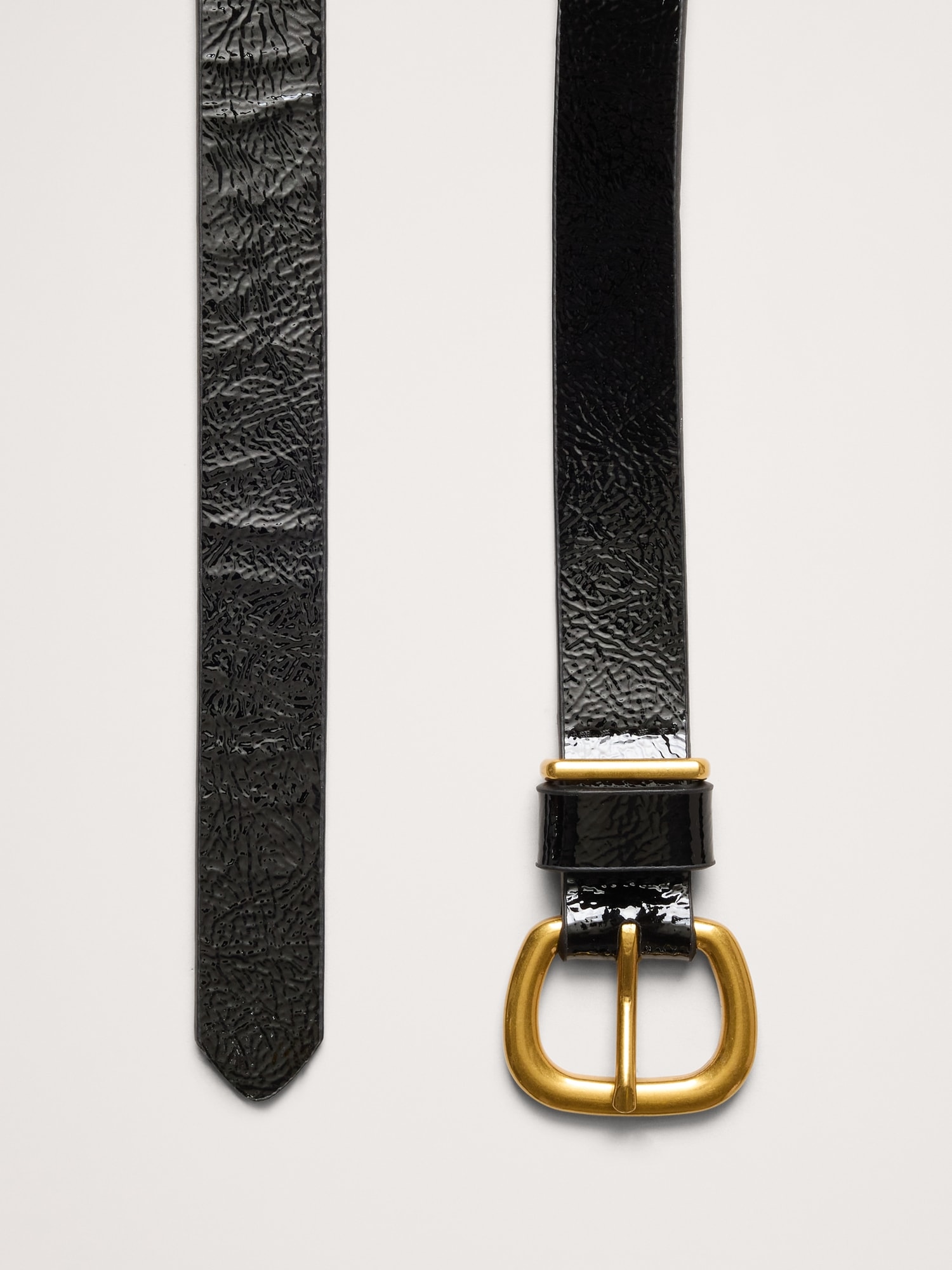 Image number 3 showing, Patent Leather Knotted Belt