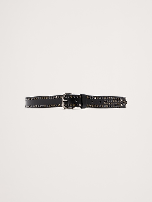Embossed Leather Western Belt