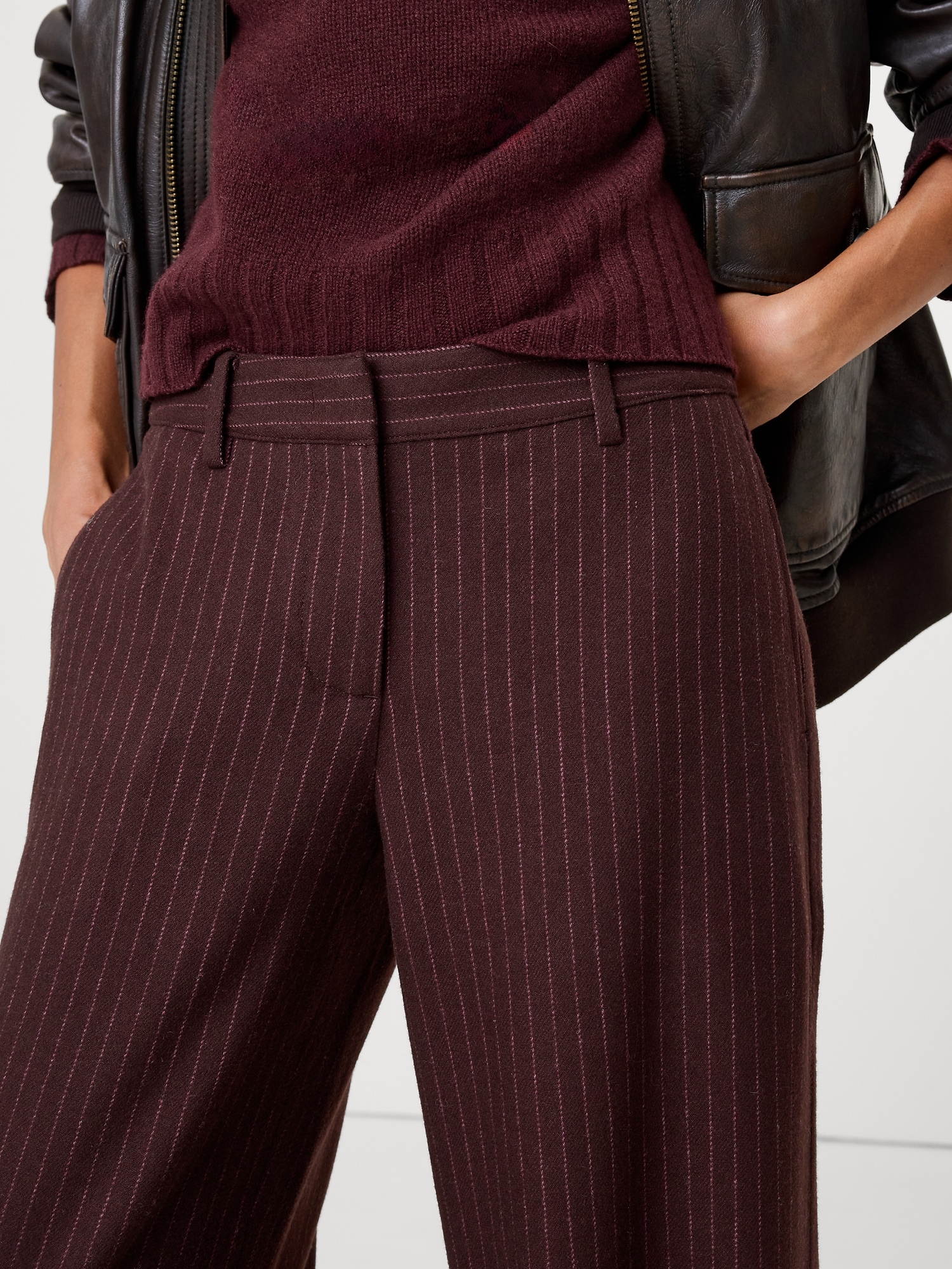 Image number 5 showing, The Everyday Wide-Leg Flannel Pant