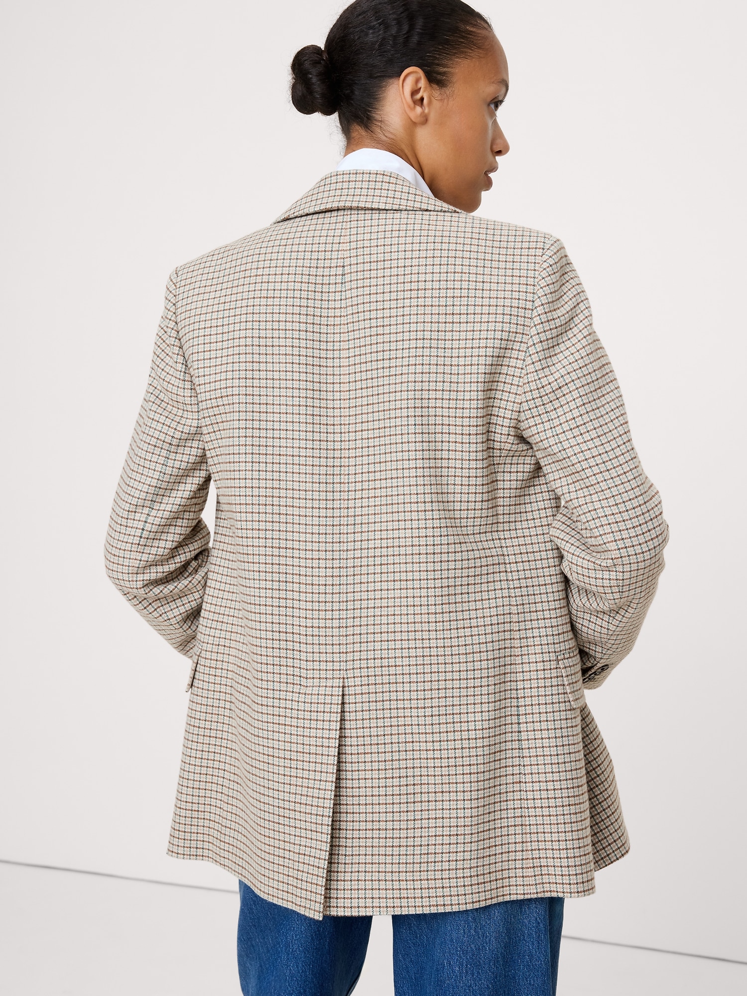 Image number 3 showing, Boyfriend Italian Flannel Blazer