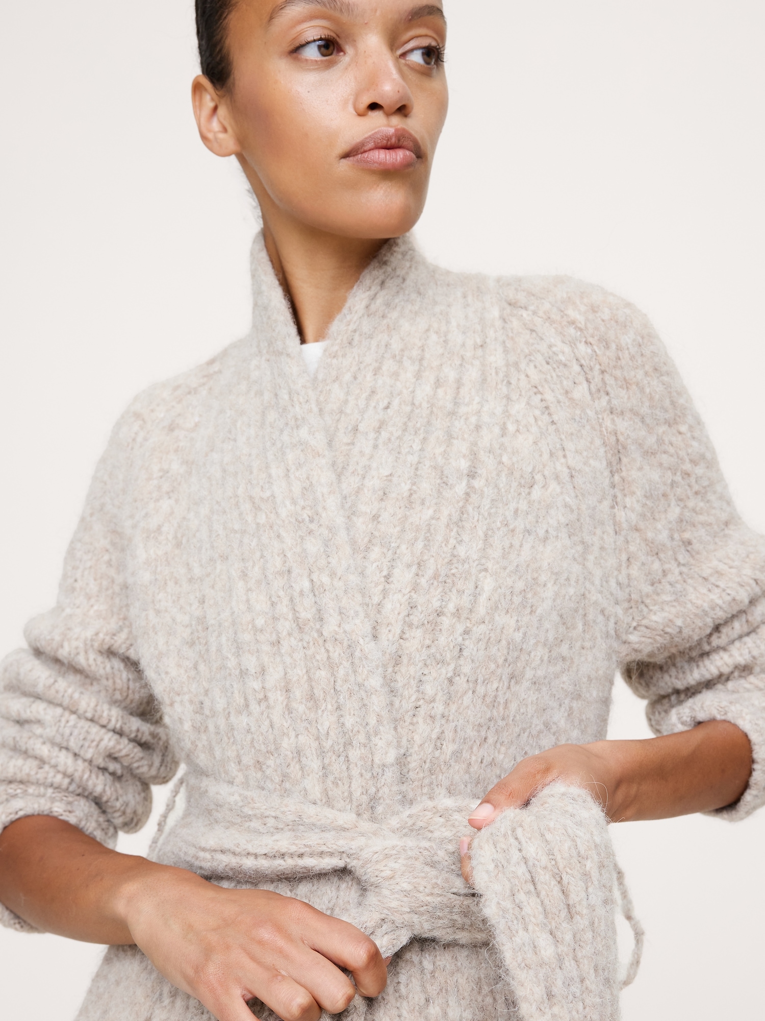 Image number 4 showing, Italian Alpaca-Blend Duster Cardigan