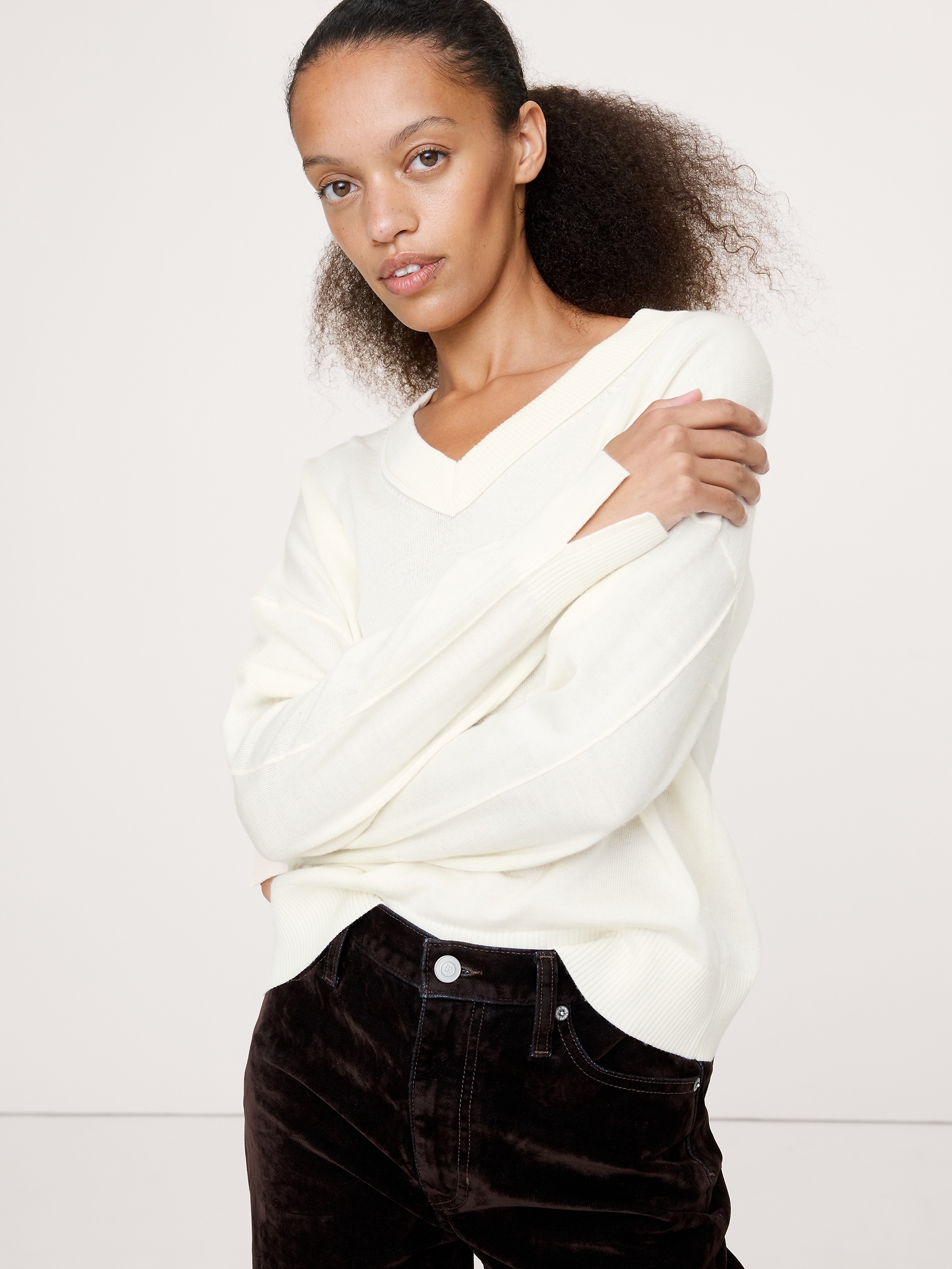 Image number 1 showing, Merino V-Neck Sweater