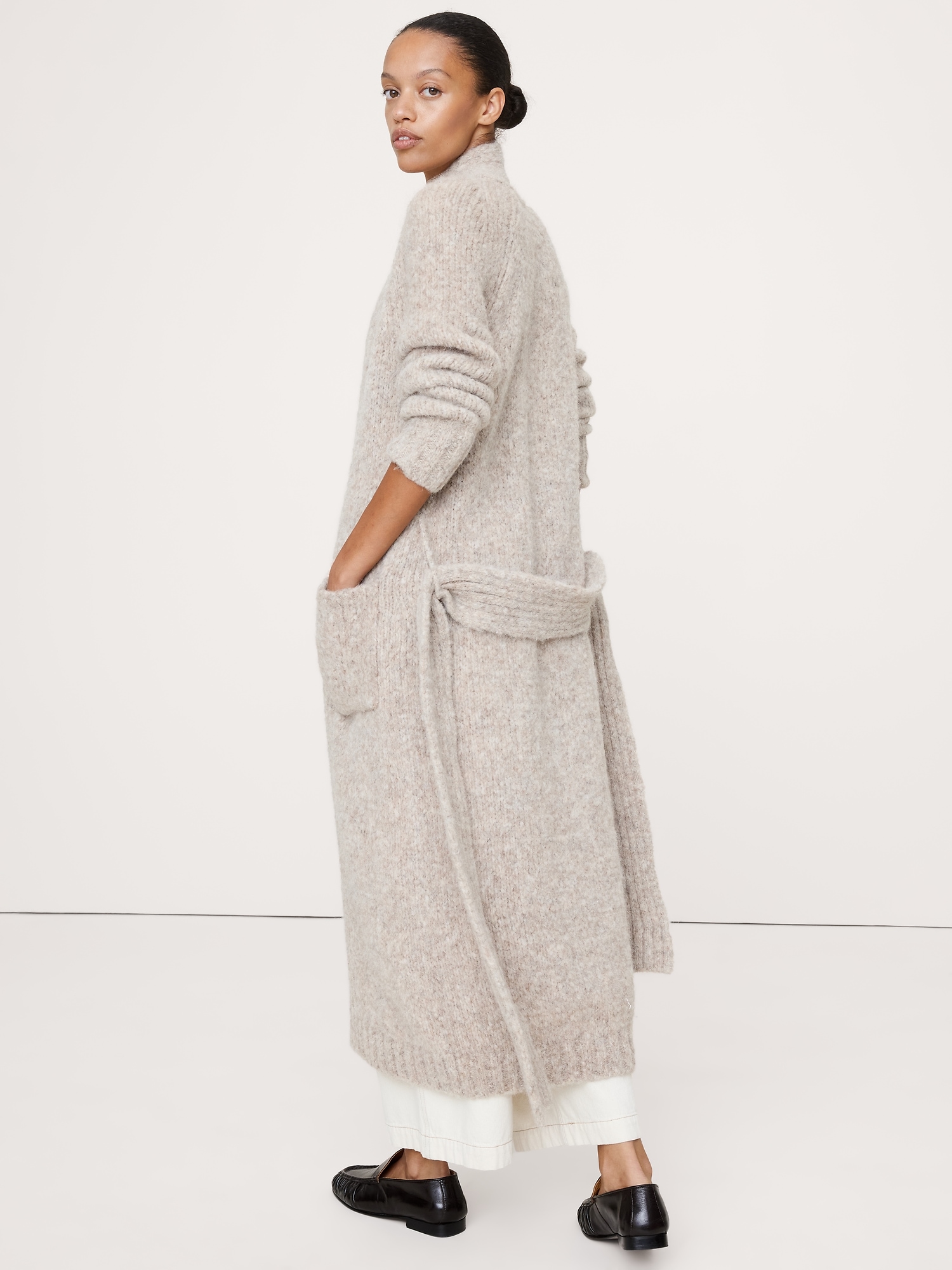 Image number 3 showing, Italian Alpaca-Blend Duster Cardigan