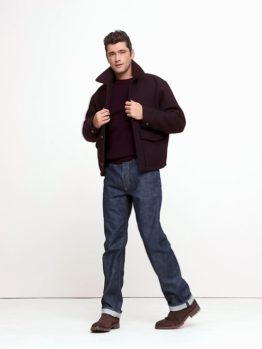 Double-Faced Wool-Blend Utility Jacket | Banana Republic