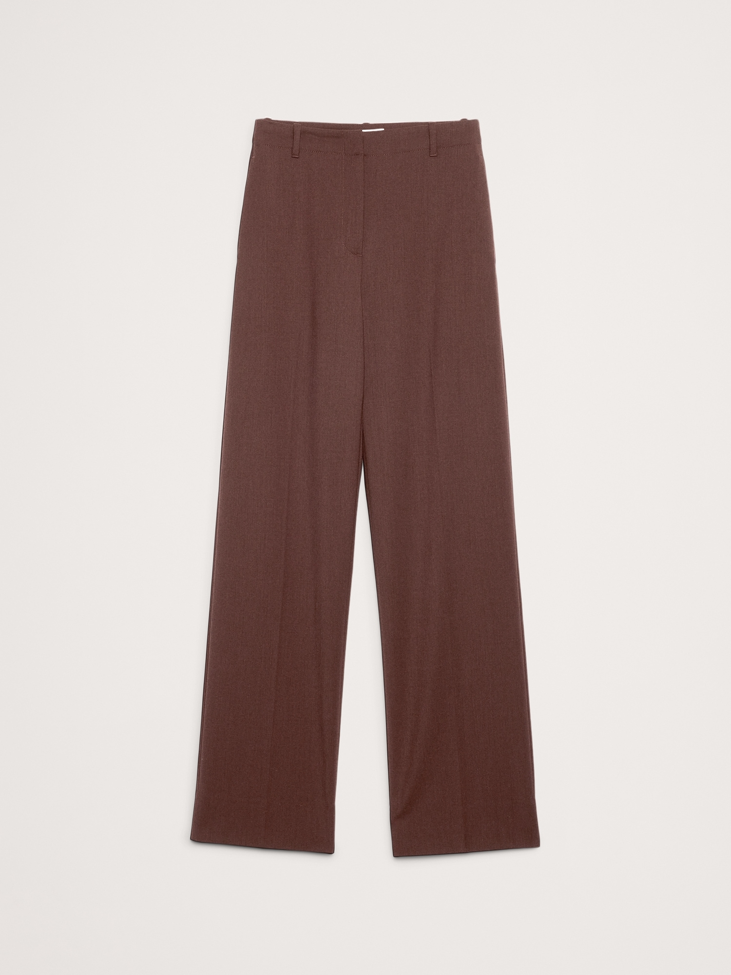 Image number 5 showing, High-Rise Modern Straight Italian Wool Pant