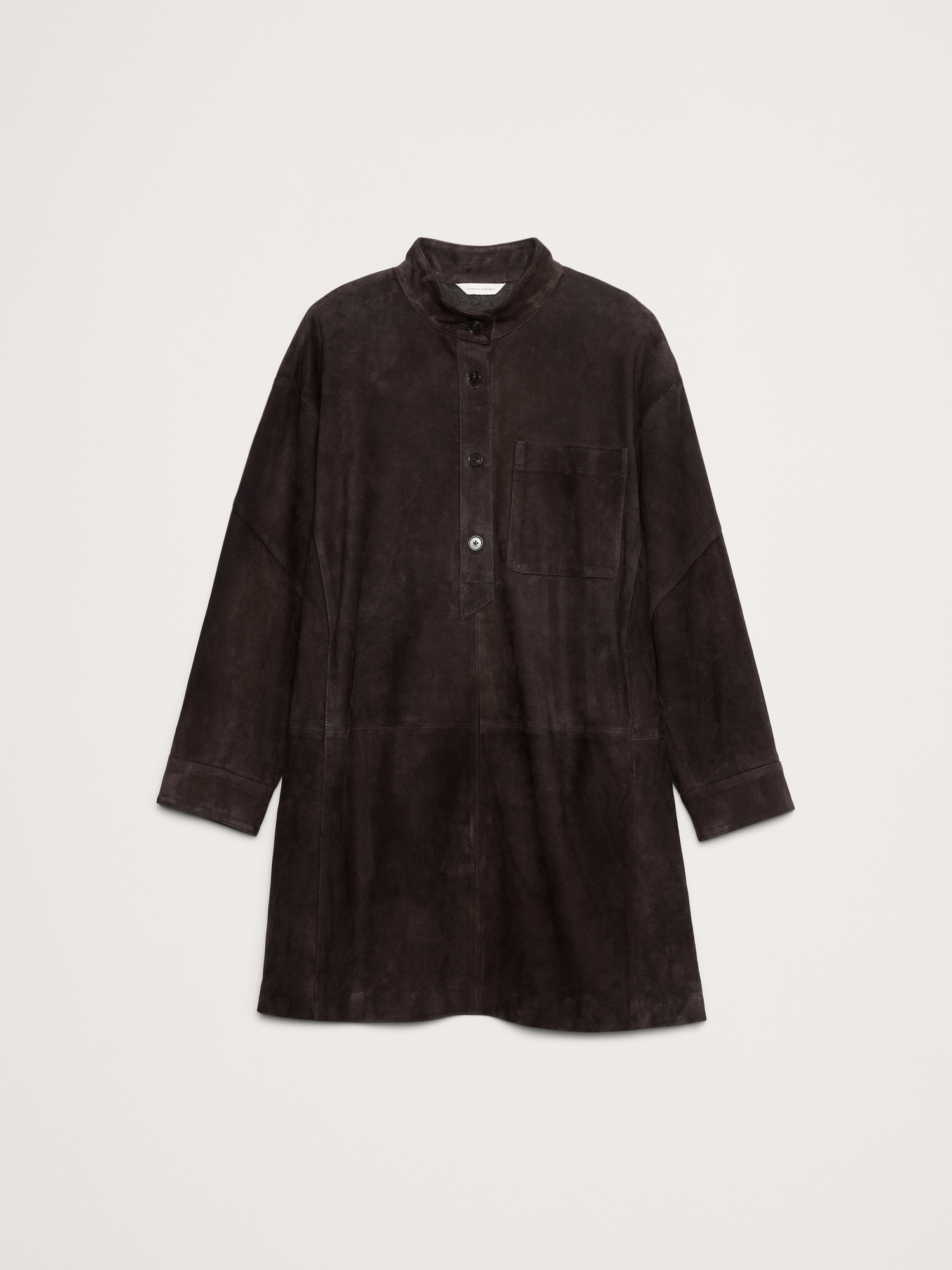 Image number 5 showing, Suede Popover Shift Dress