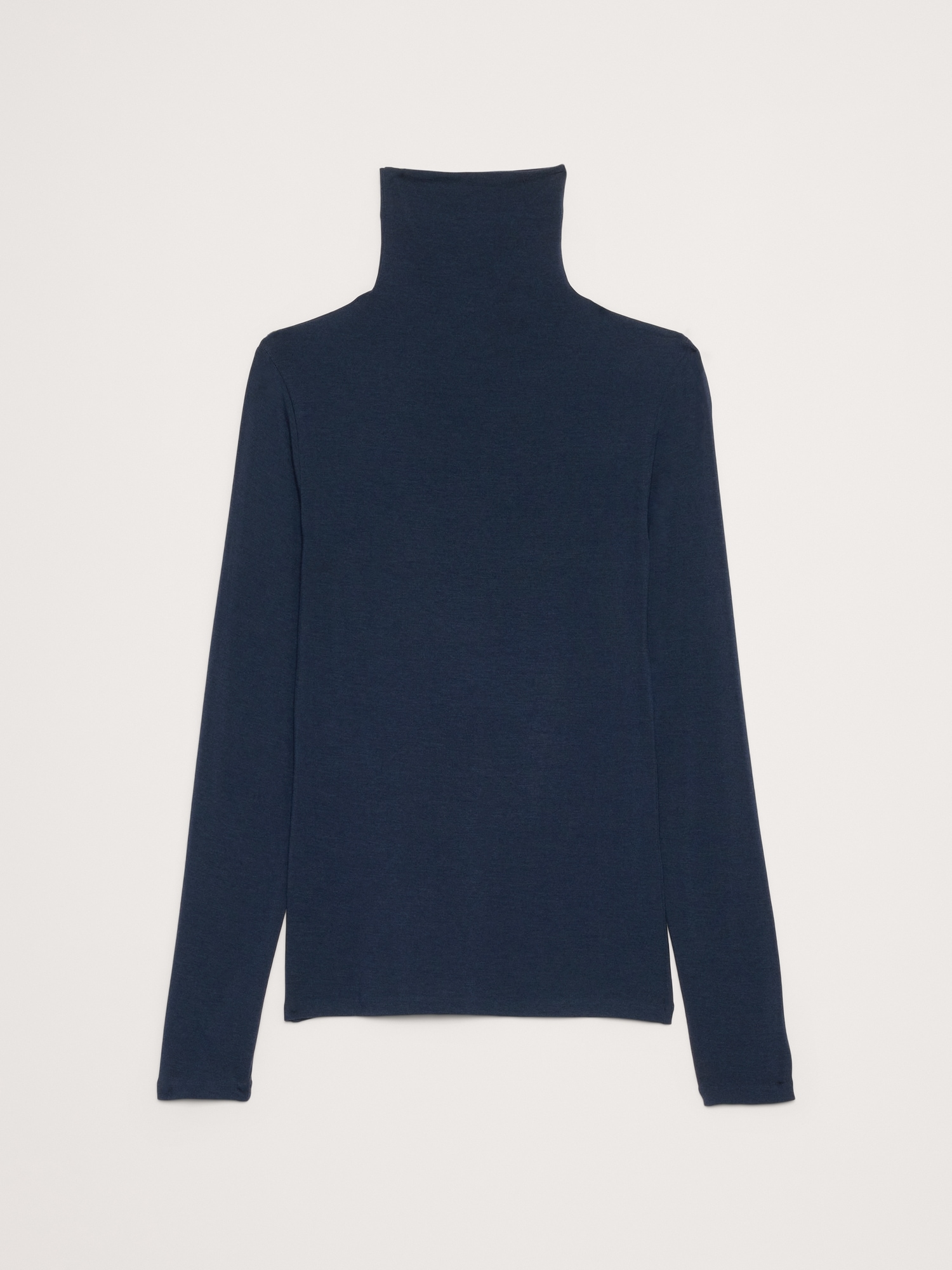 Image number 4 showing, Luxe Wool-Blend Turtleneck T-Shirt
