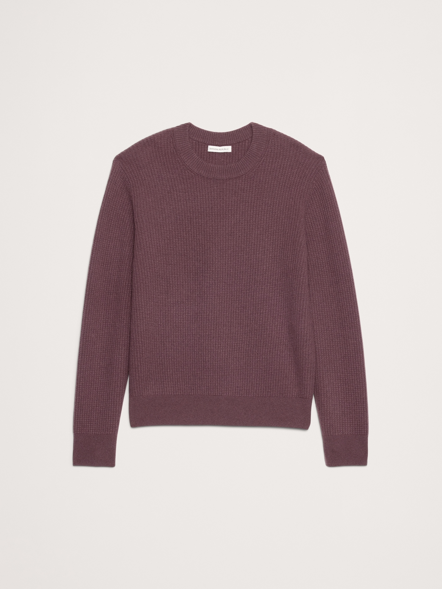 Image number 5 showing, Italian Merino-Cashmere Waffle-Knit Sweater