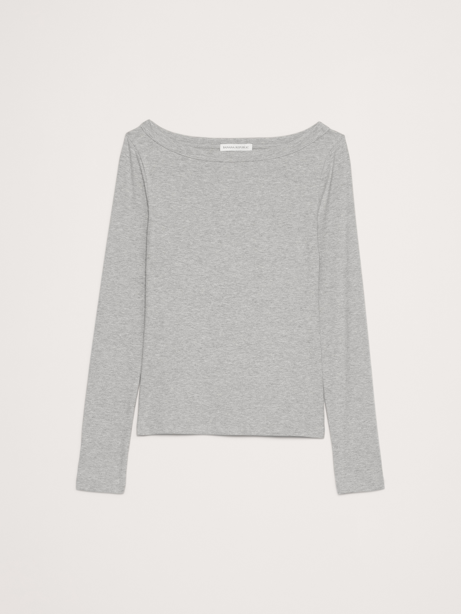 Image number 4 showing, Ribbed Boat-Neck T-Shirt