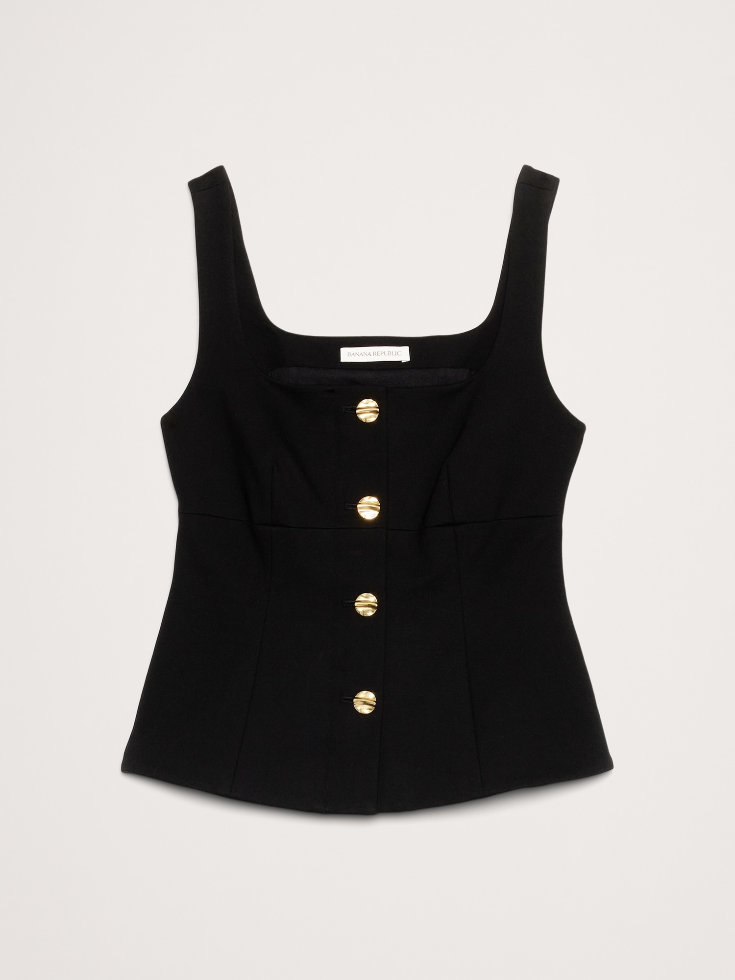 Image number 4 showing, Everywhere Ponte Square-Neck Peplum Top