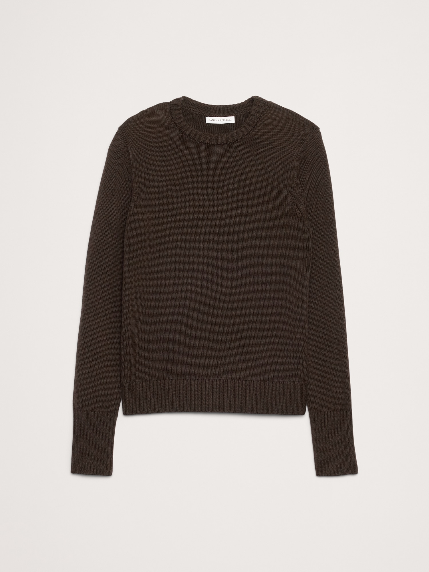 Image number 4 showing, Cotton-Silk Crew-Neck Sweater