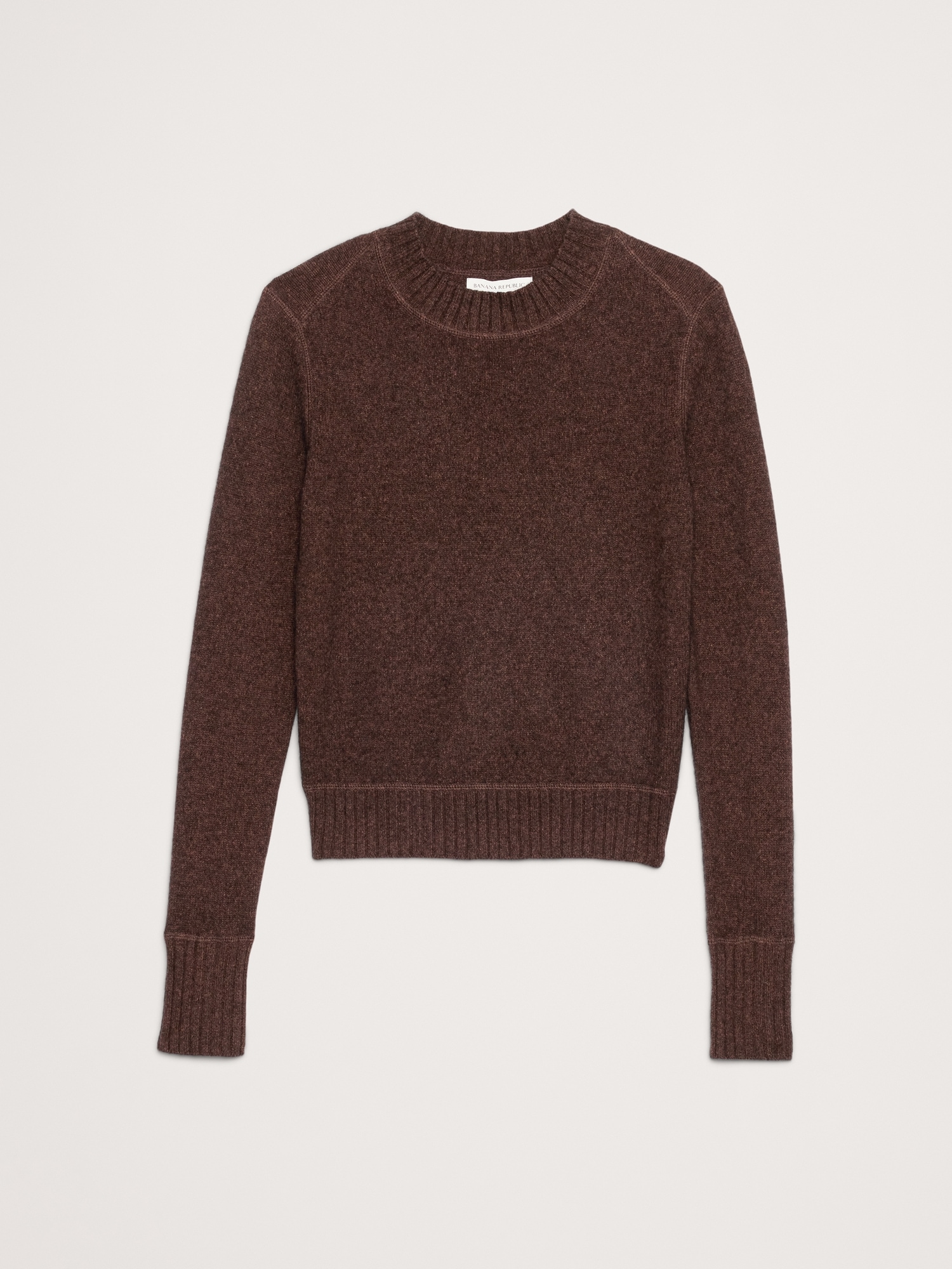 Image number 4 showing, Merino-Cotton Crew-Neck Sweater