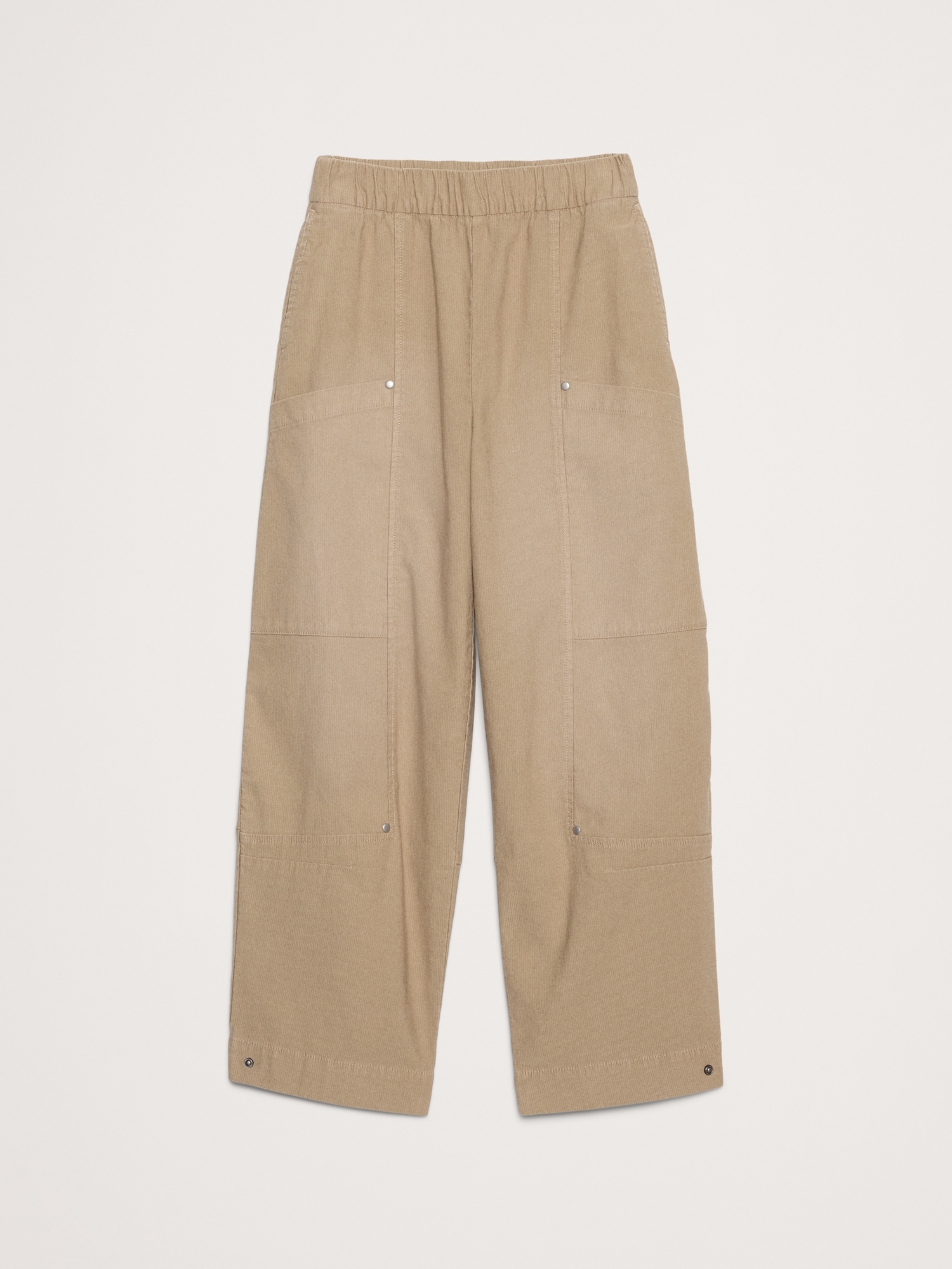 Wide-Leg Corduroy Pull-On Pant