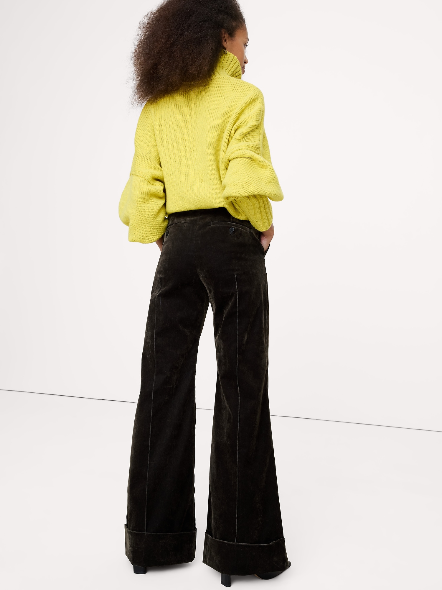 Image number 3 showing, High-Rise Super Flare Flocked Pant