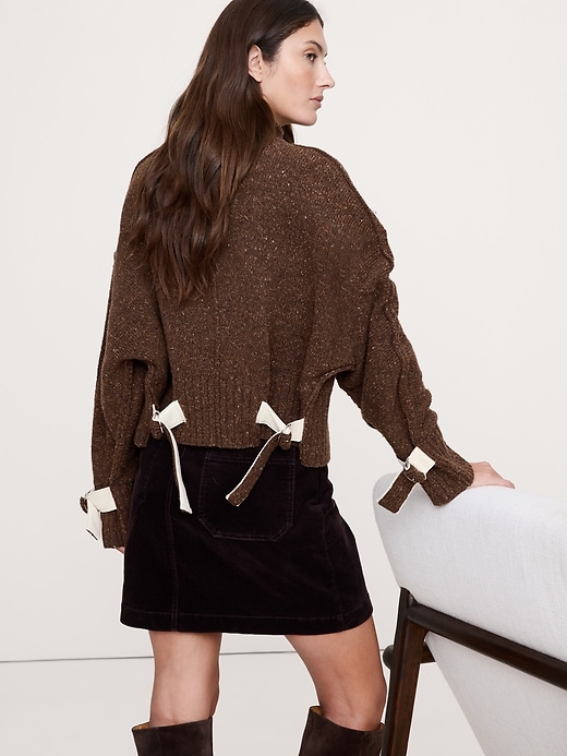 Italian Wool-Blend Utility Sweater