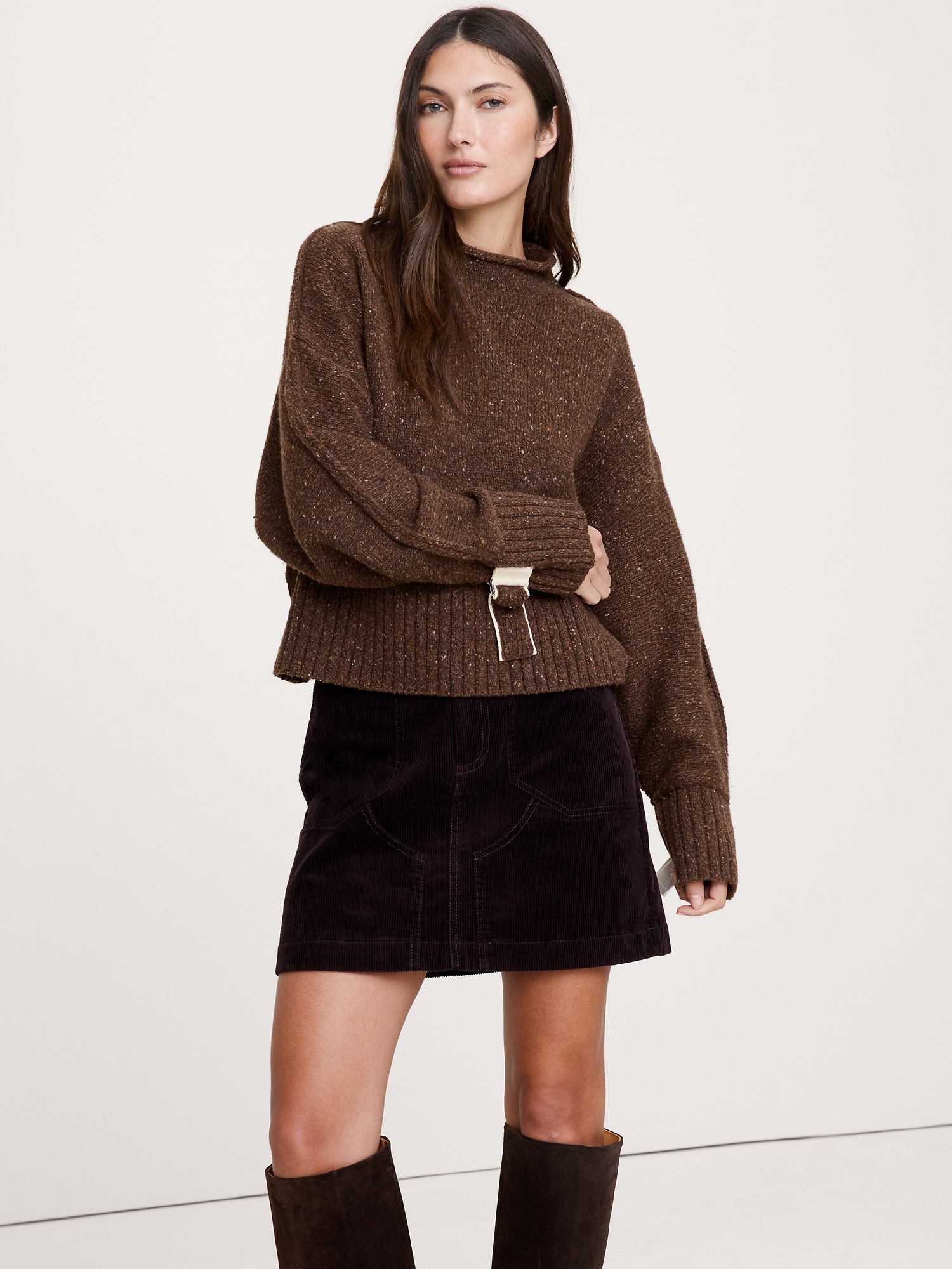 Image number 3 showing, Italian Wool-Blend Utility Sweater