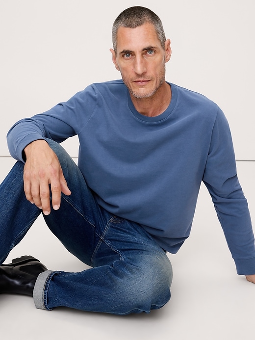 Sun-Washed Cotton Long-Sleeve T-Shirt