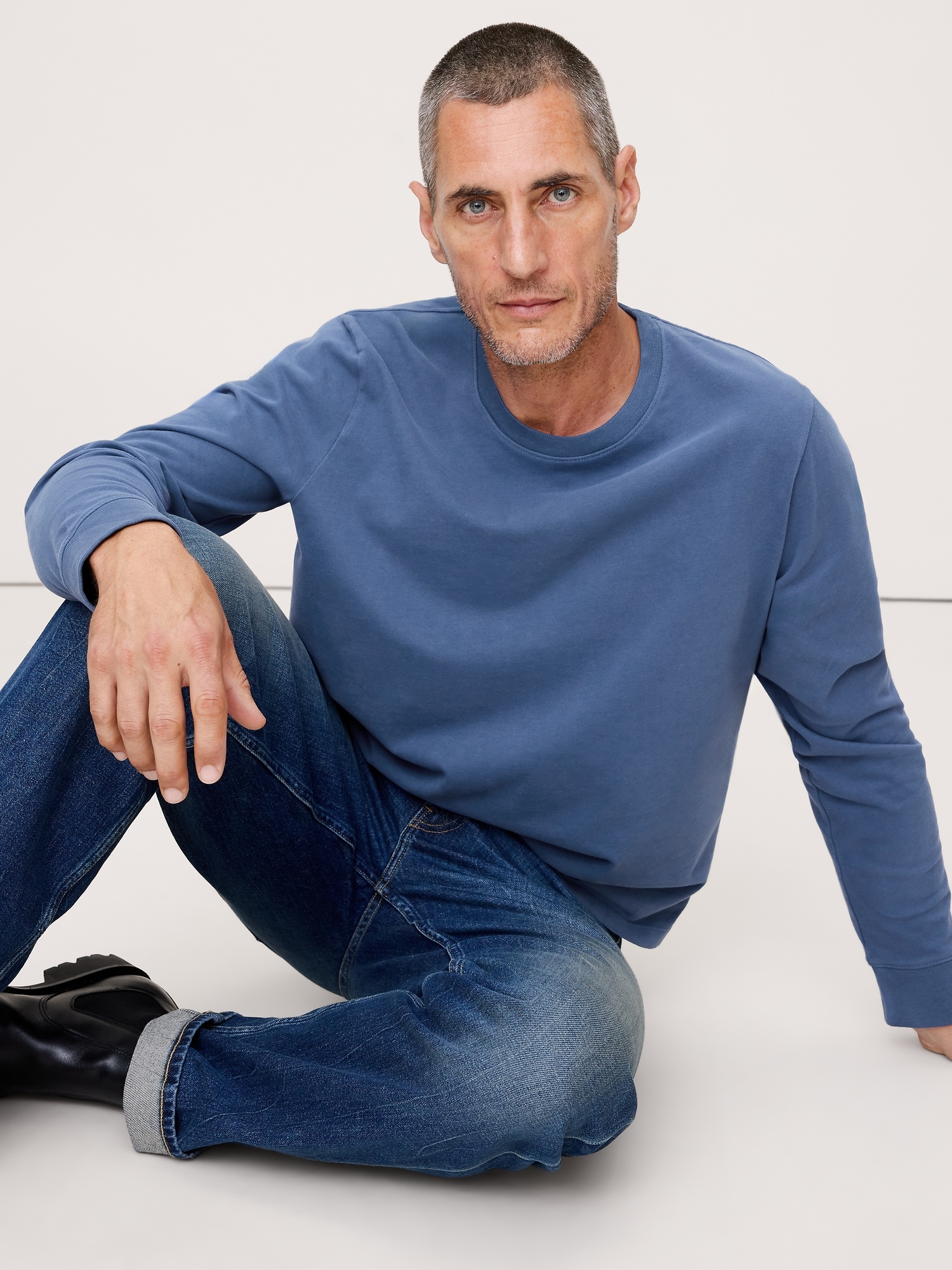 Sun-Faded Heavyweight Soft Cotton T-Shirt