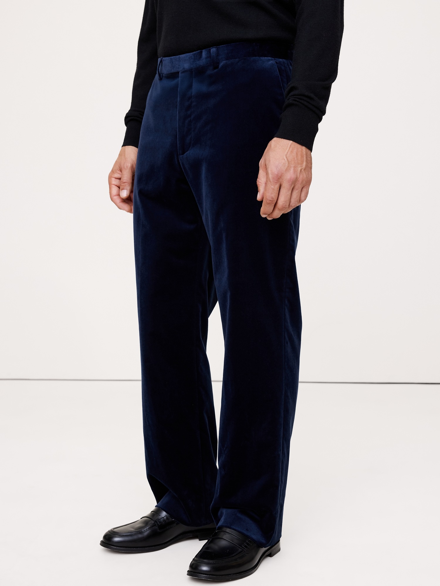 Мужские брюки Banana Republic Straight Velvet Pant, цвет: Синий — фото 2