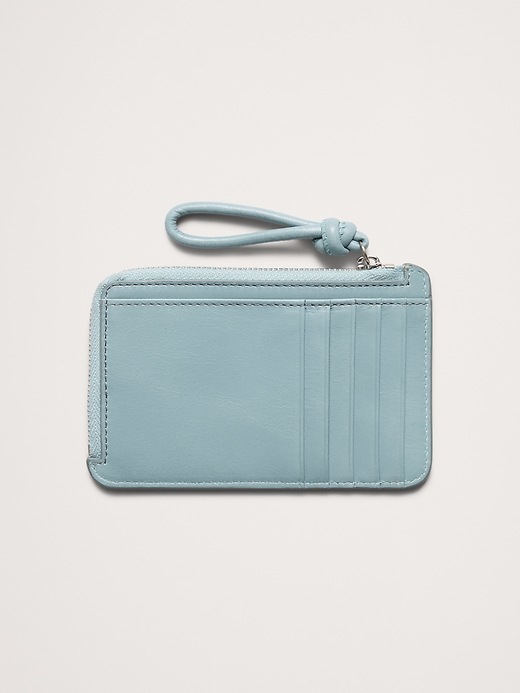 Leather Zip Card Holder | Banana Republic