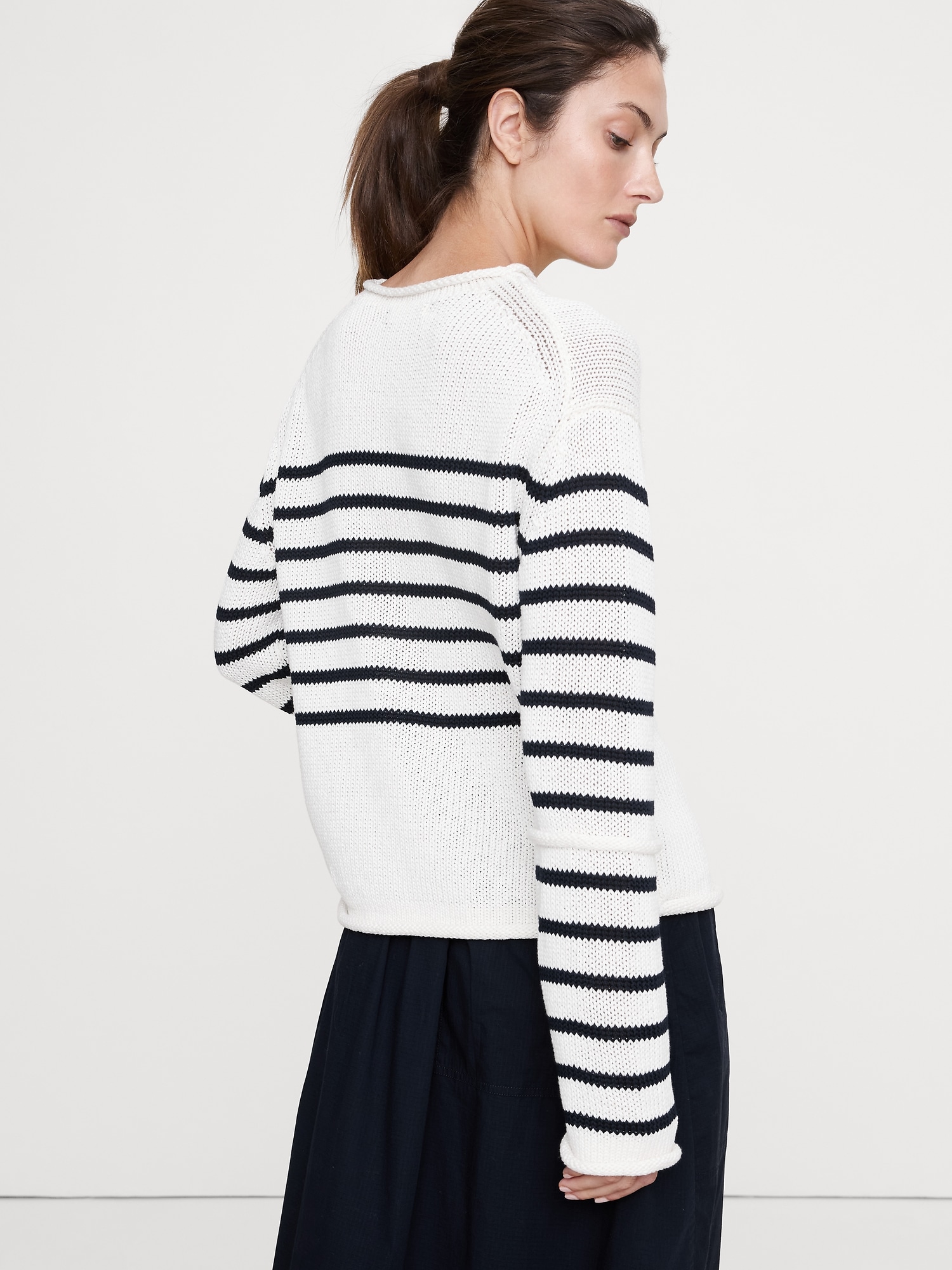 Image number 2 showing, Cotton Roll-Neck Sweater