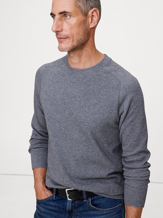 Slub Double-Knit Crew-Neck T-Shirt