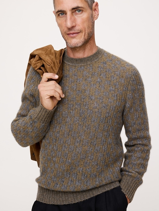 Cashmere-Silk Crew-Neck Sweater