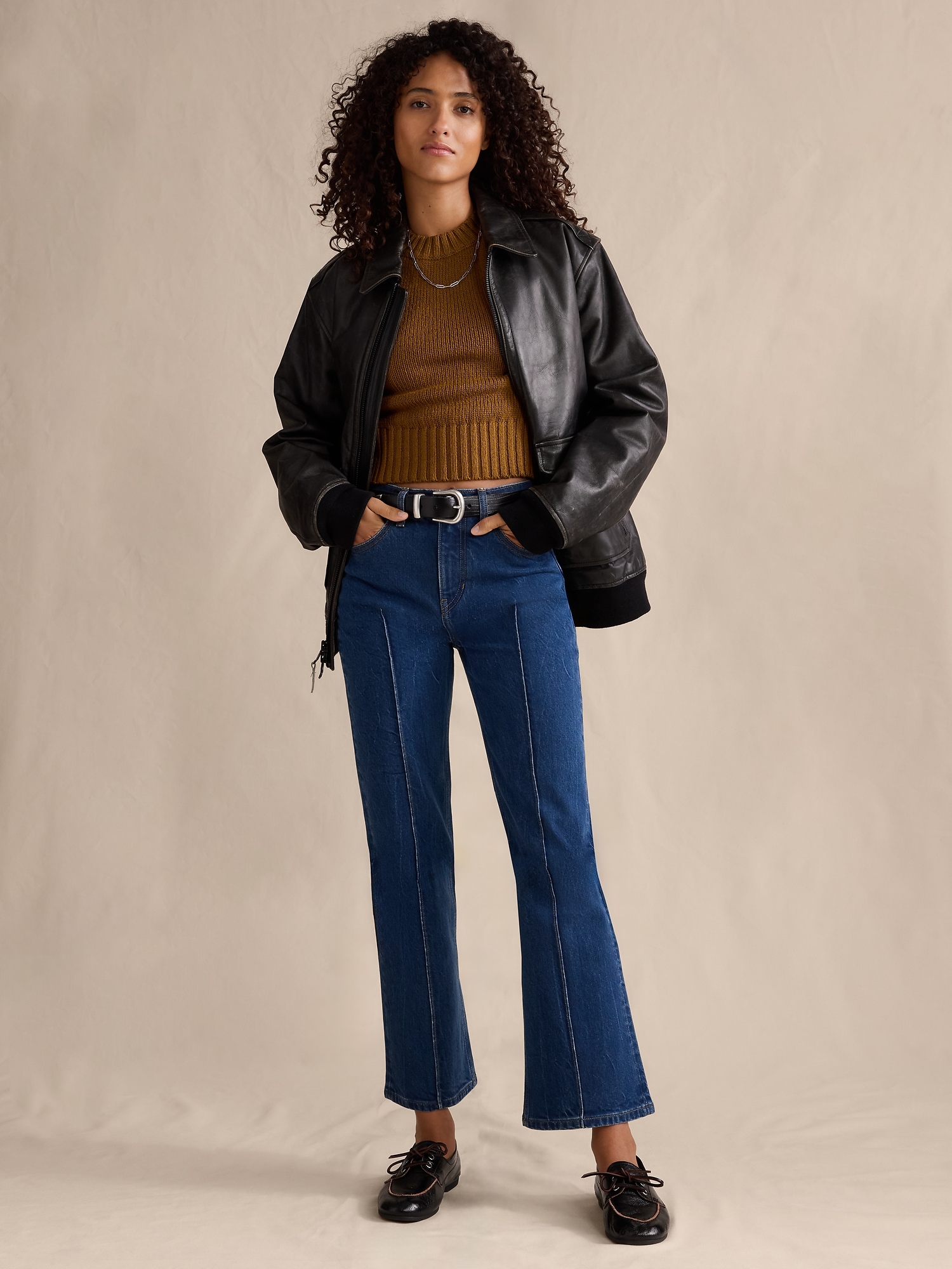 Image number 4 showing, High-Rise Bootcut Crop Jean