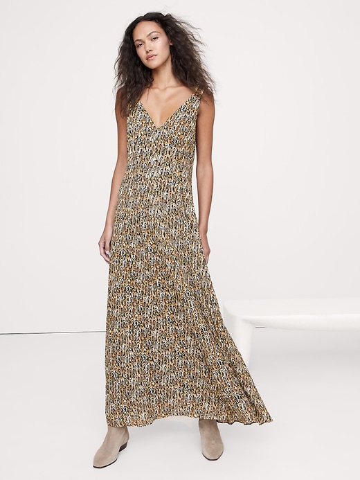 Pintuck Maxi Dress