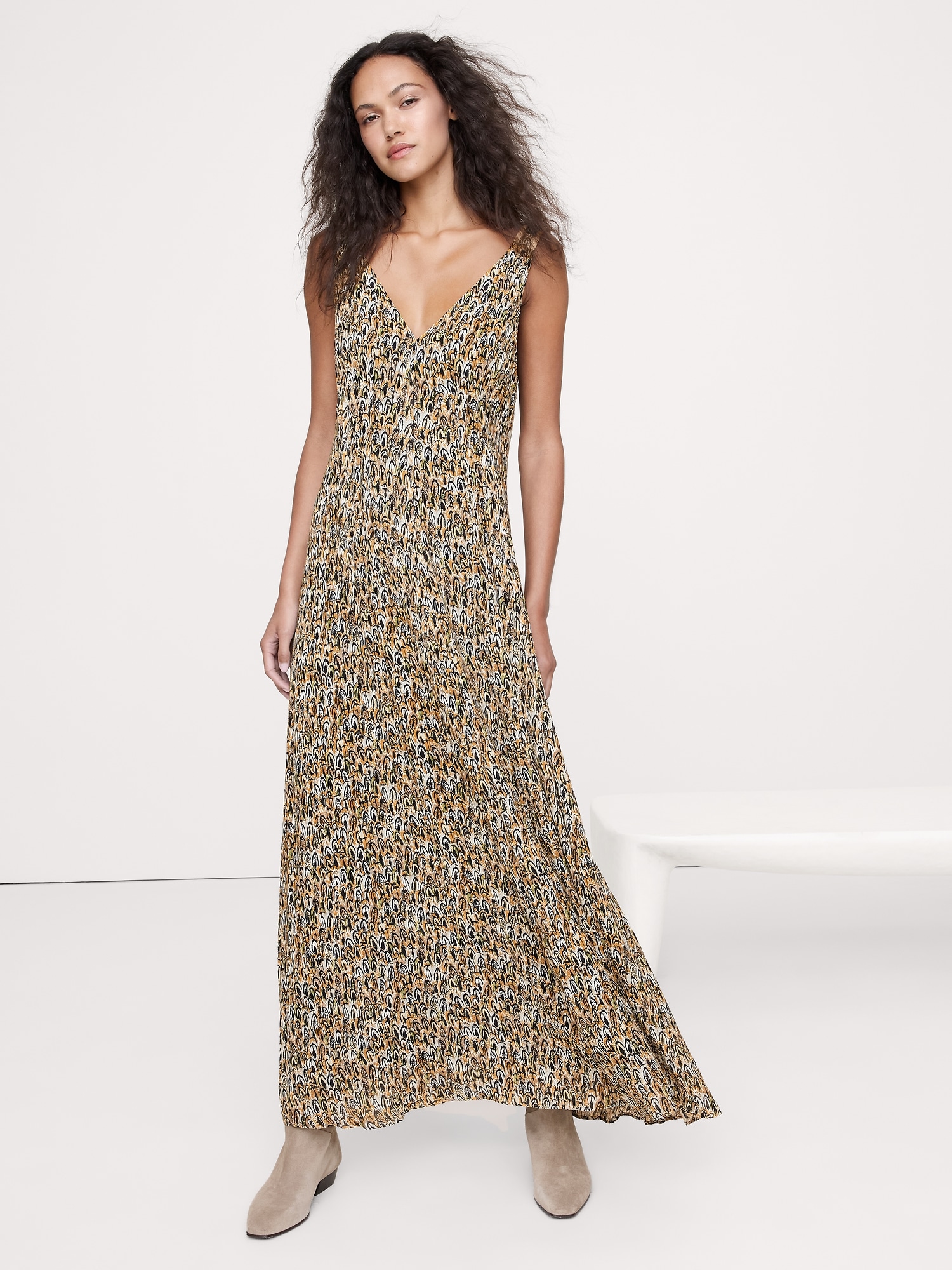 Image number 6 showing, Pintuck Maxi Dress