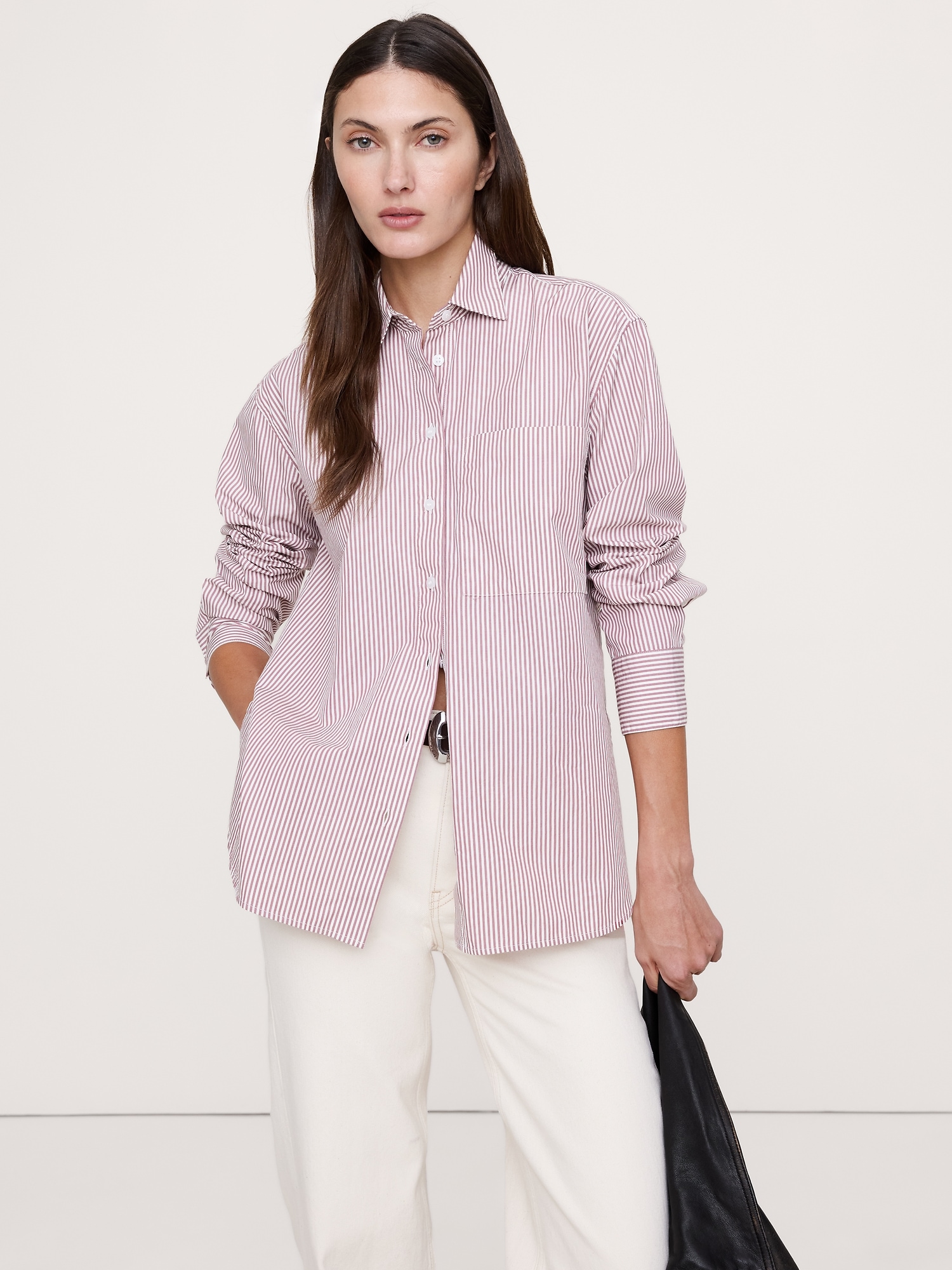 The Oversized Shirt - Mini Stripe