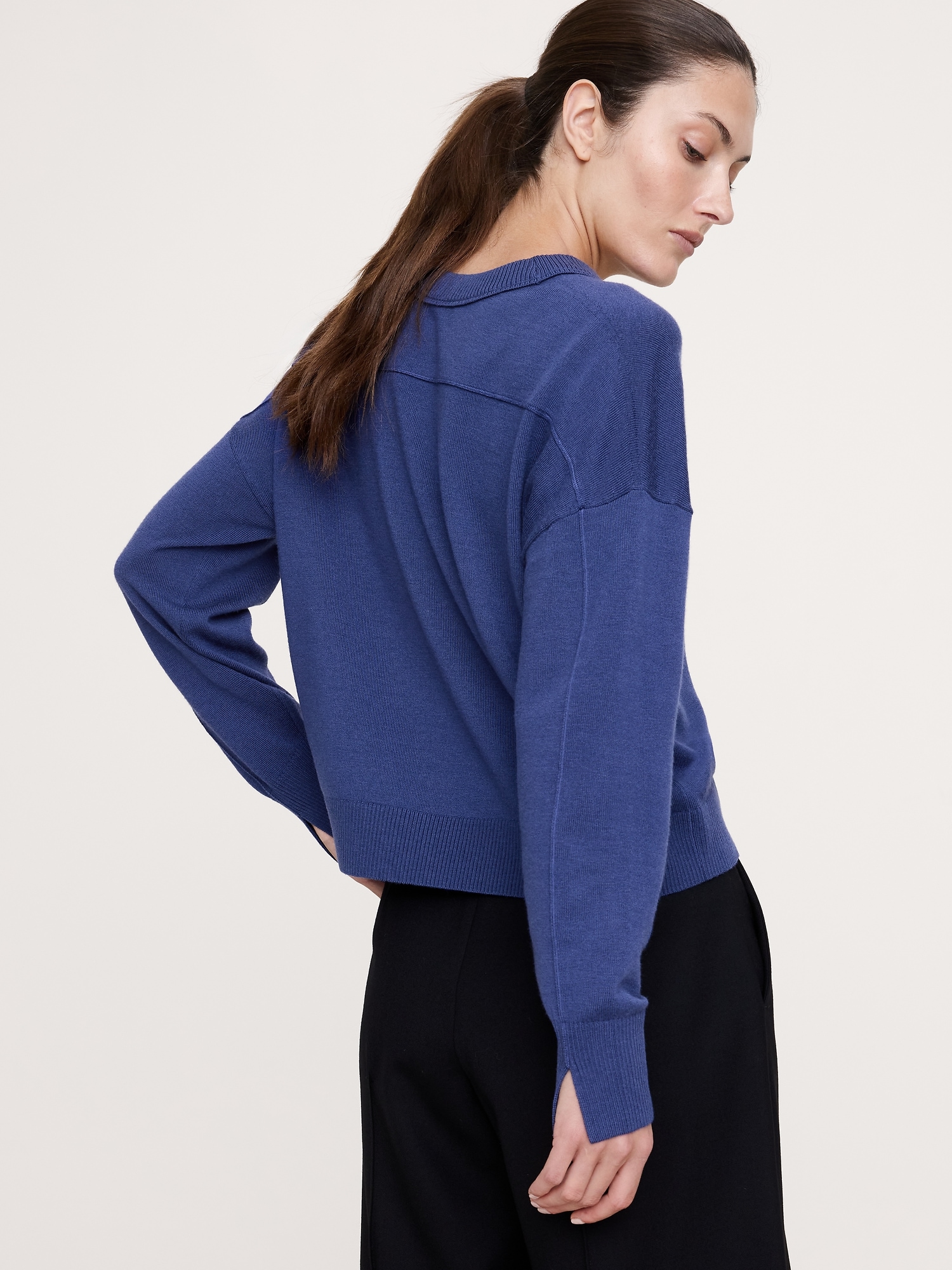 Image number 2 showing, Merino V-Neck Sweater