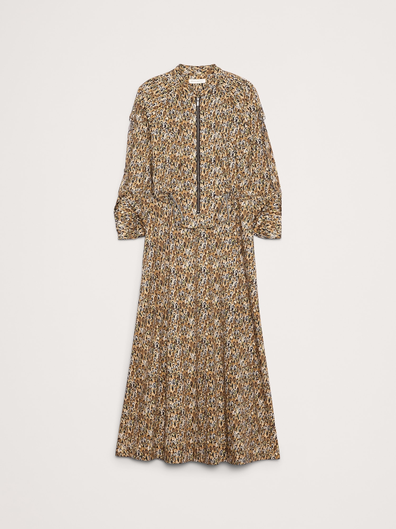 Image number 5 showing, Cotton Utility Zip Maxi Dress
