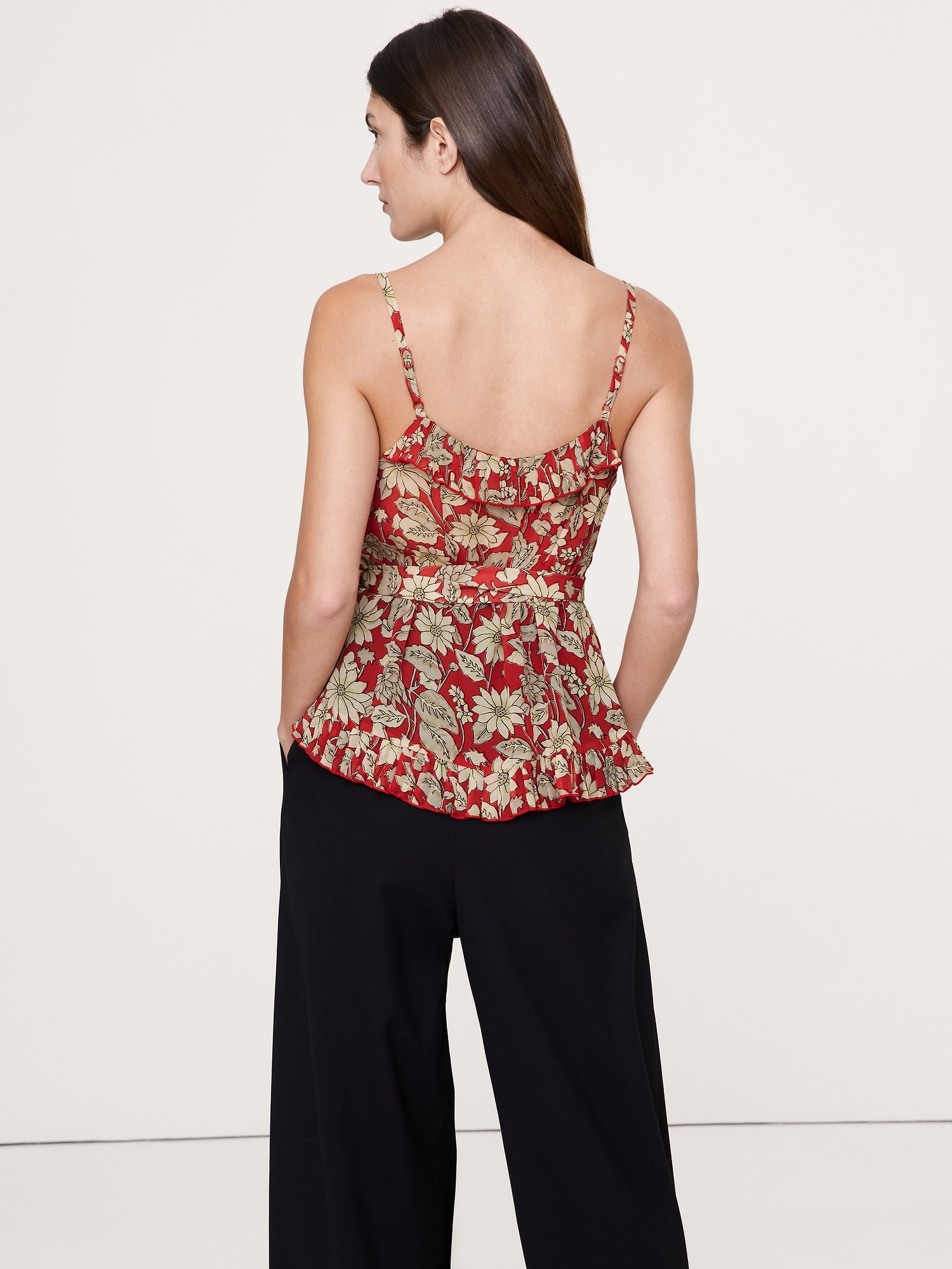 Image number 5 showing, Georgette Ruffle Tank