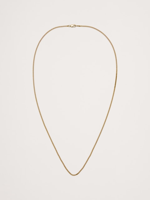 2mm Gold Vermeil Cuban Chain Necklace by Miansai