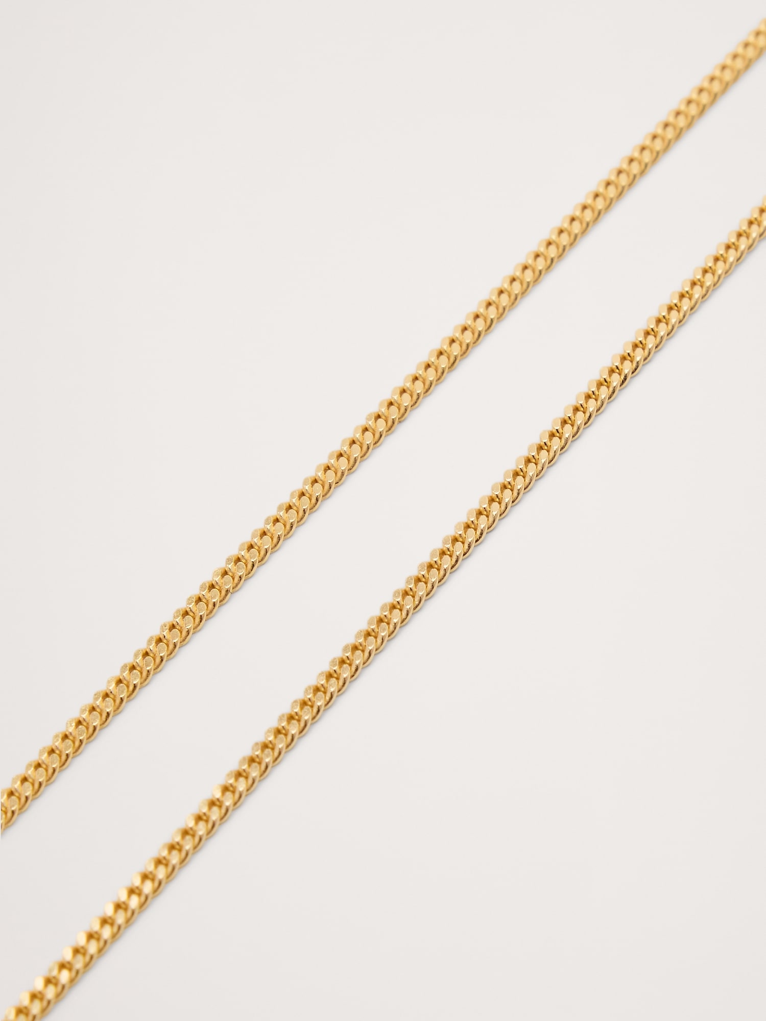 Мужская цепочка Banana Republic 2mm Gold Vermeil Cuban Chain by Miansai, цвет: Золотой — фото 3