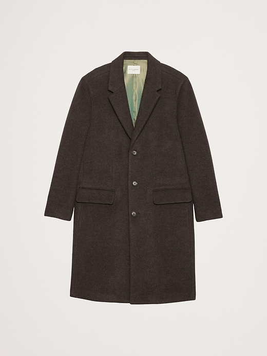 Italian Melton Wool-Blend Top Coat | Banana Republic