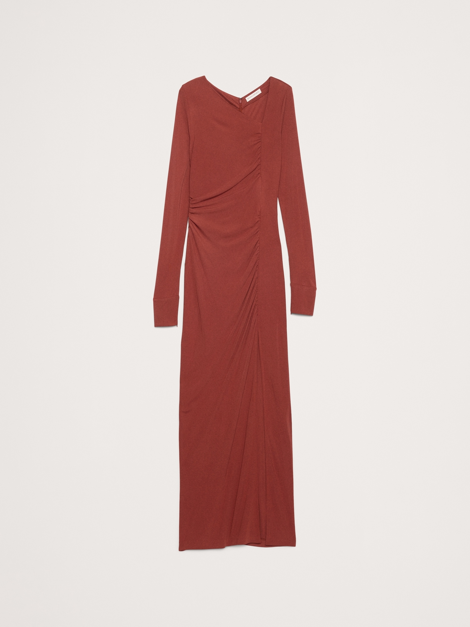 Image number 5 showing, Matte Jersey Ruched Maxi Dress