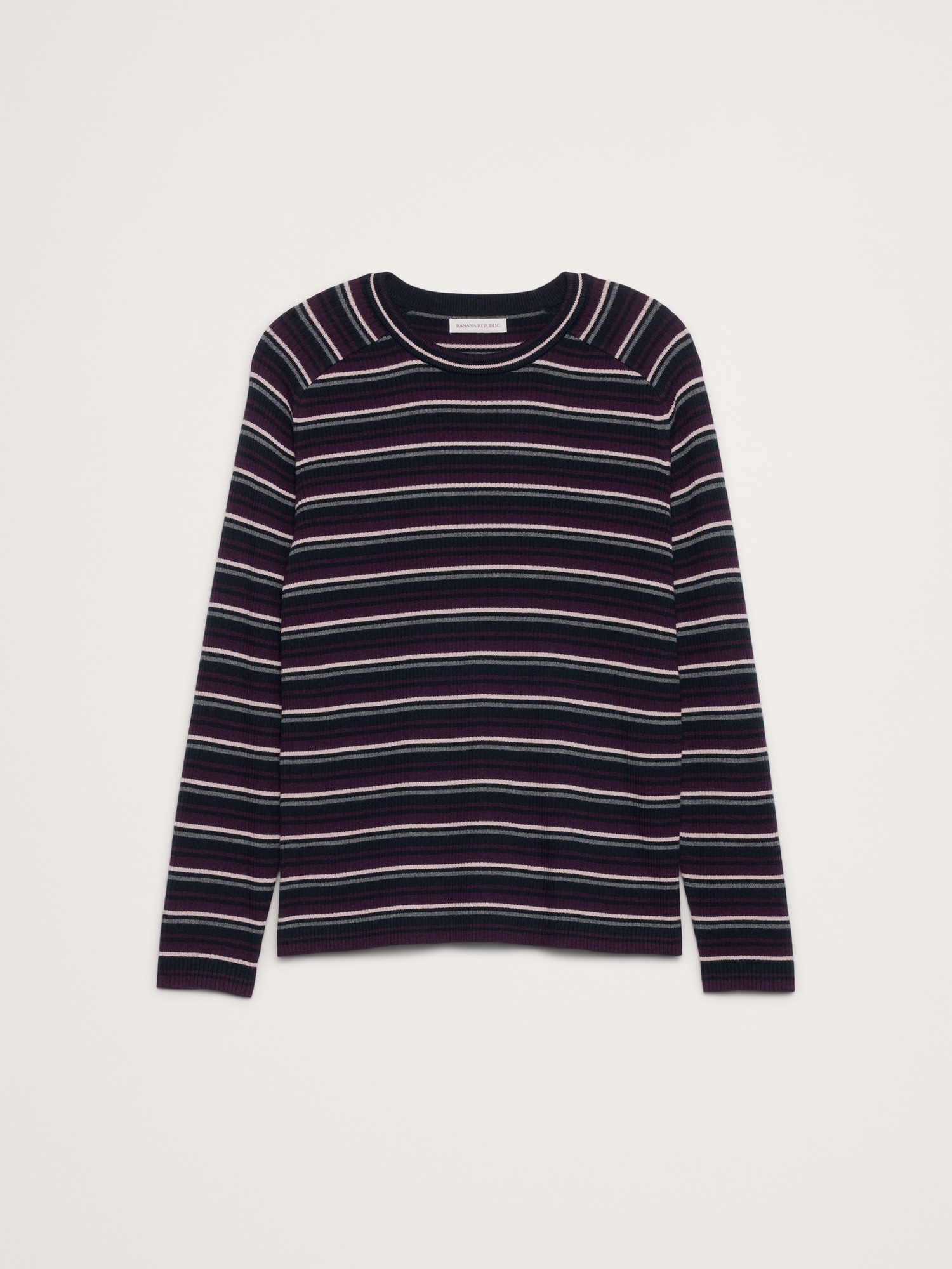 Image number 4 showing, Slim Merino Ribbed Sweater