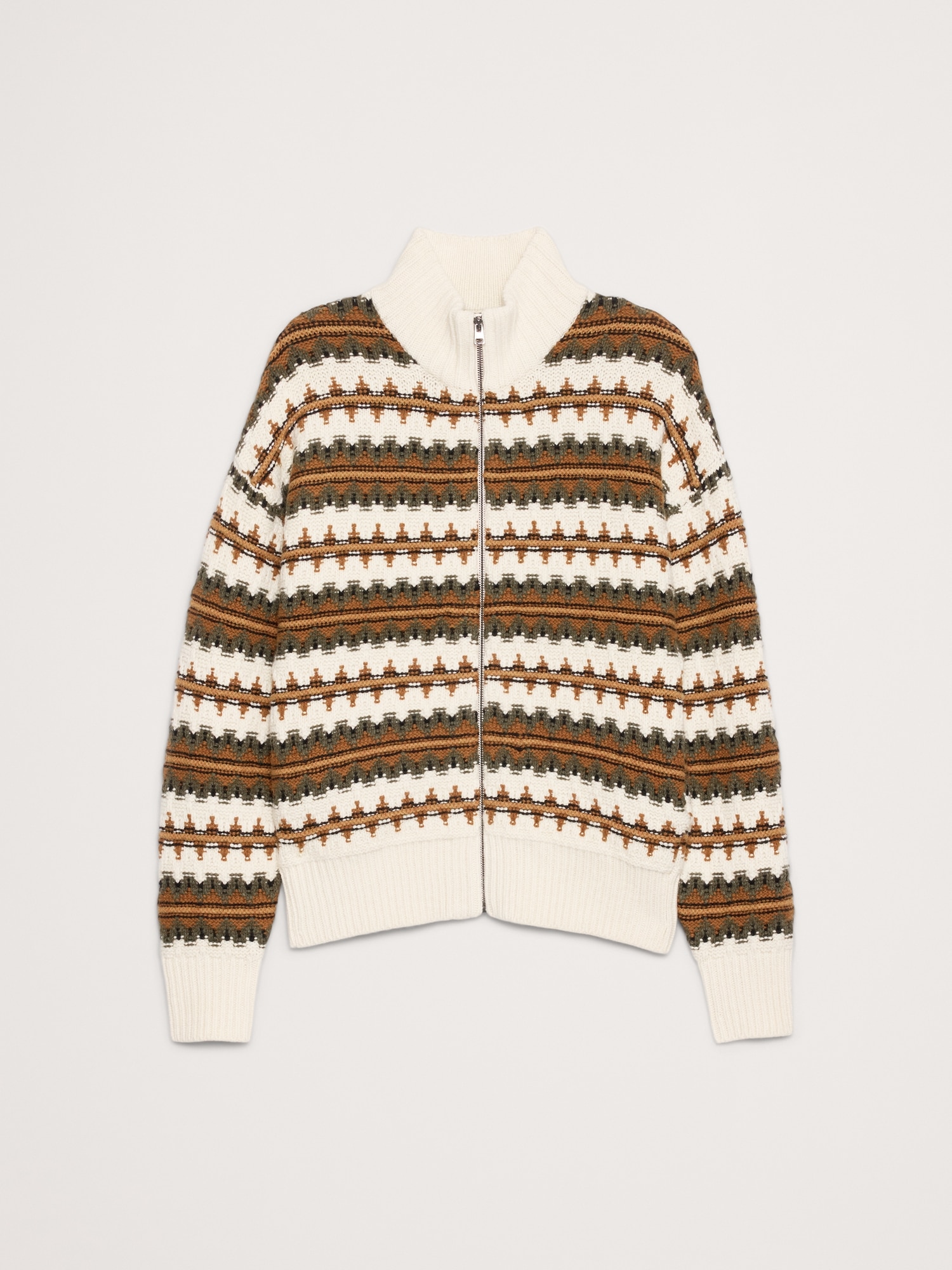 Image number 4 showing, Fairisle Merino-Blend Sweater Jacket
