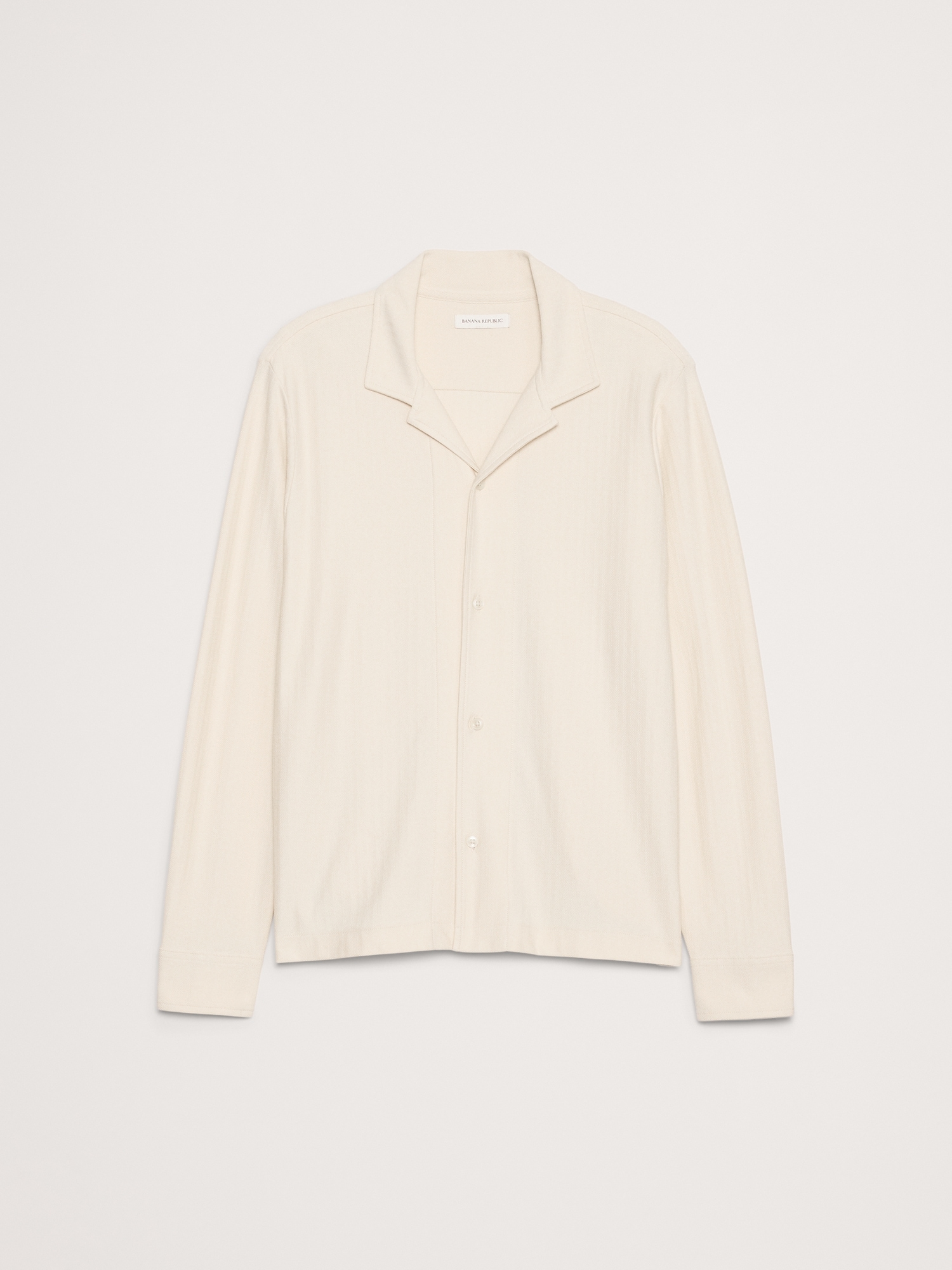 Image number 4 showing, Herringbone Cotton Long-Sleeve Resort Shirt