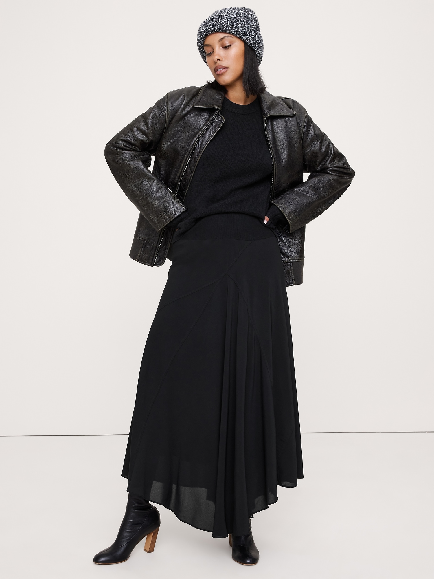Image number 1 showing, Drapey Georgette Maxi Skirt