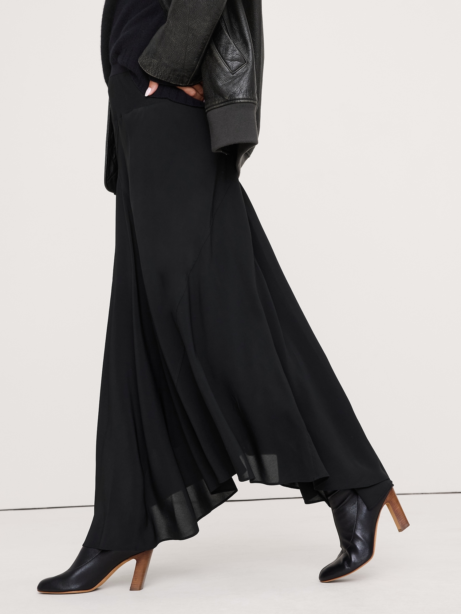 Image number 3 showing, Drapey Georgette Maxi Skirt